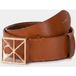 Calvin Klein Emblem Buckle 50mm Smooth Belt Argan Oil