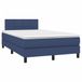 Maison Exclusive - Lit boxspring avec matelas, bleu, 120x190 cm, rembourré