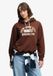 Superdry Vintage Prep Chenille Hoodie Relaxed Pasvorm Dames Mocha Brown Maat 14