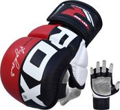 RDX Sports T6 Plus MMA Handschoenen - Training - Sparring - Rood - Maat S