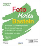 Foto-Malen-Basteln Bastelkalender weiß 2027