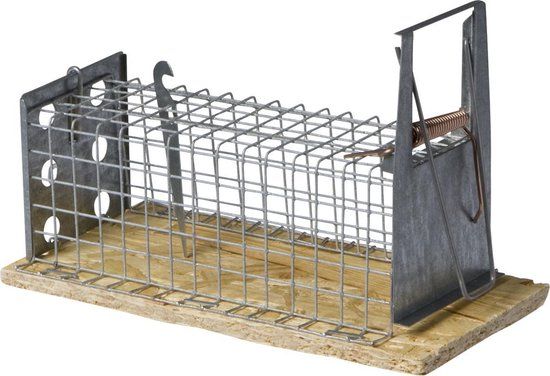 Brekz Luna Houten Muizenval - Recht 1-Kleps - 16 cm