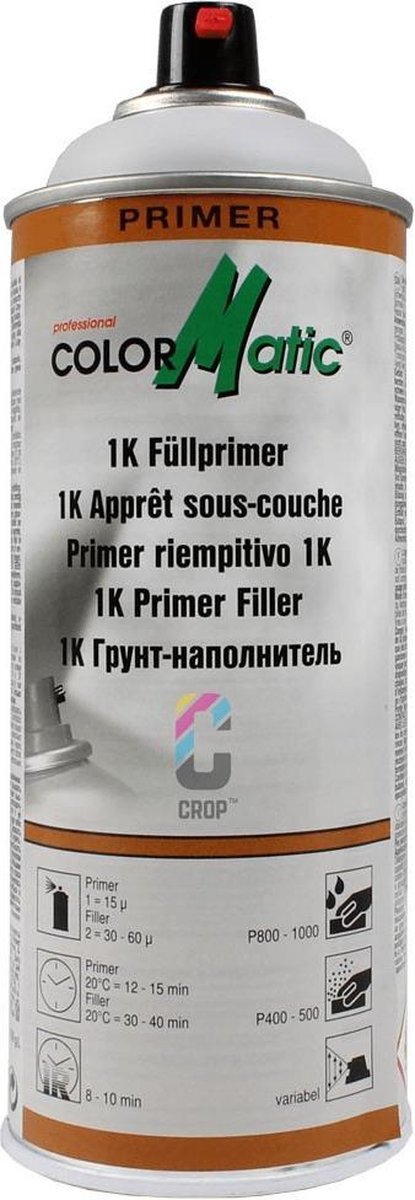 Motip ColorMatic Professional HG2 1k primer filler lichtgrijs - 400 ml.