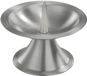 Trend Candles Luxe kaarsenhouder voor stompkaarsen - zilver - metaal - voor kaarsen van 5-6 cm