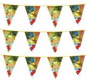 Merkloos / Sans marque Boland Bv 3x Hawaii thema vlaggenlijn 6 meter