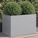 vidaXL Plantenbak 62x40x39 cm gegalvaniseerd staal zilverkleurig