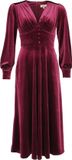 Timeless London Balia Dress Dames Midi-jurk - bordeaux - S