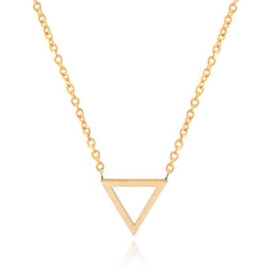 LGT JWLS Lookinggoodtoday Hippe dames ketting Triangle Rose