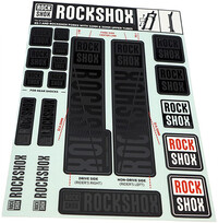 RockShox Stickerset voor RS-1 en vorken met Ø30/32mm buizen