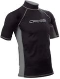 RASH Cressi Man Lycra Rash Guard Korte Mouw Zwart S