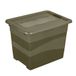 keeeper eckhart transportbak met deksel en schuifsluiting, 24 l, extra stevig, 39,5 x 29,5 x 30 cm, olijfgroen