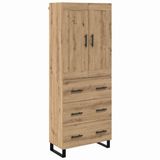 vidaXL Highboard Artisan Eiken 69,5 x 34 x 180 cm