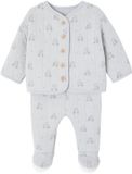 Vertbaudet Gewatteerde babyset blauwgroen