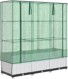 vidaXL Plantenbak verhoogd met kashoes 120x40x138 cm rattanlook