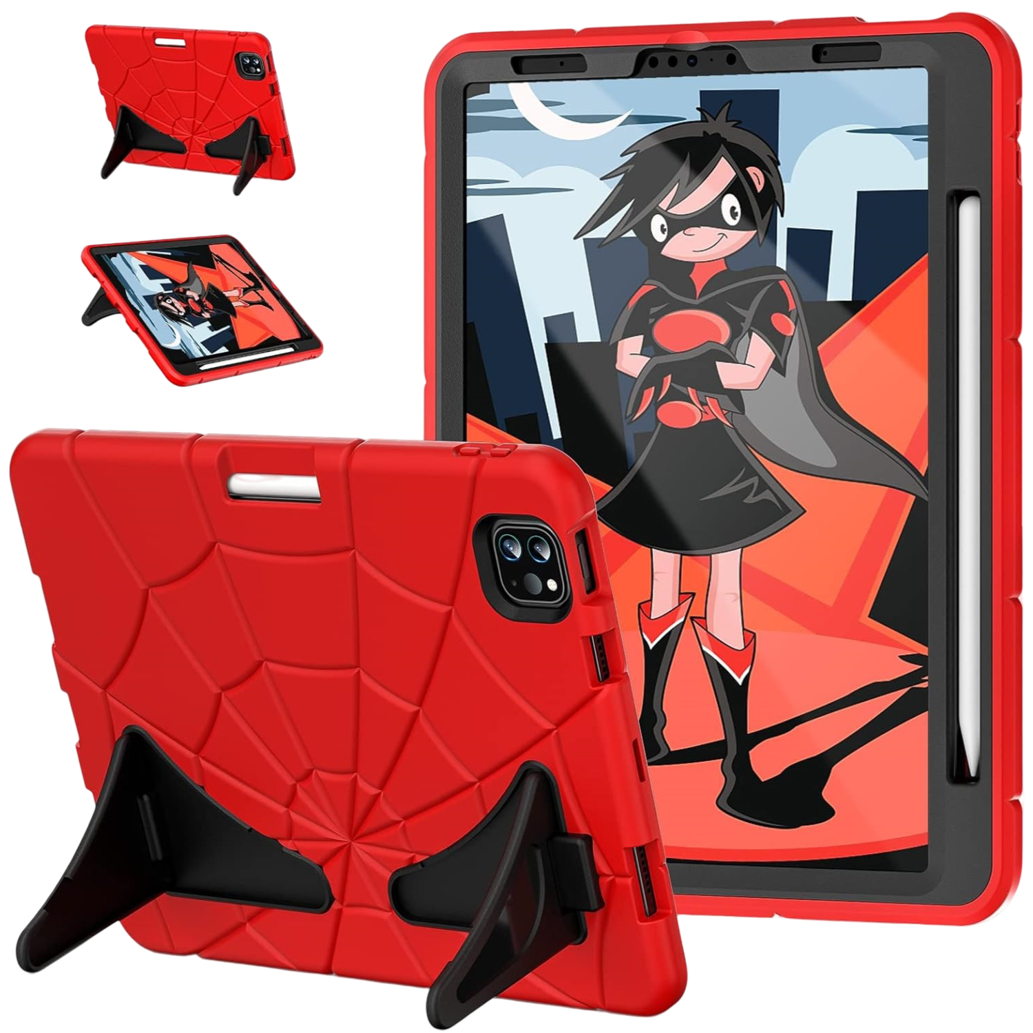 NONE Apple Hoesje voor iPad Air 4/Pro 11 10.9 Stylus Stand Rood