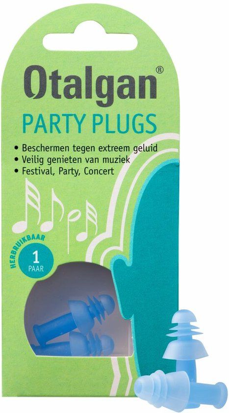 Otalgan Party Plugs Oordopjes - Oordopjes tegen harde muziek - 1 paar