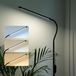 LUMILED LED staande lamp LONGA, zwart, 14W, CCT 3000K/4500K/6000K, dimbaar, in hoogte verstelbaar, moderne leeslamp, vloerlamp met USB-kabel en adapter, geschikt voor woonkamer, slaapkamer, kantoor, leeslamp