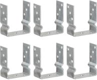 vidaXL Grondankers 6 st 12x6x15 cm gegalvaniseerd staal zilverkleurig
