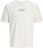JACK&JONES JPRBLALUCAS SS TEE FST Heren T-shirt - Maat S - Katoen - Korte mouw - Ronde hals - Logo - Cloud Dancer