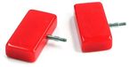ChiaoGoo Kabelstoppers - eindstop - Mini - Rood/Zilver - Kunststof/Metaal