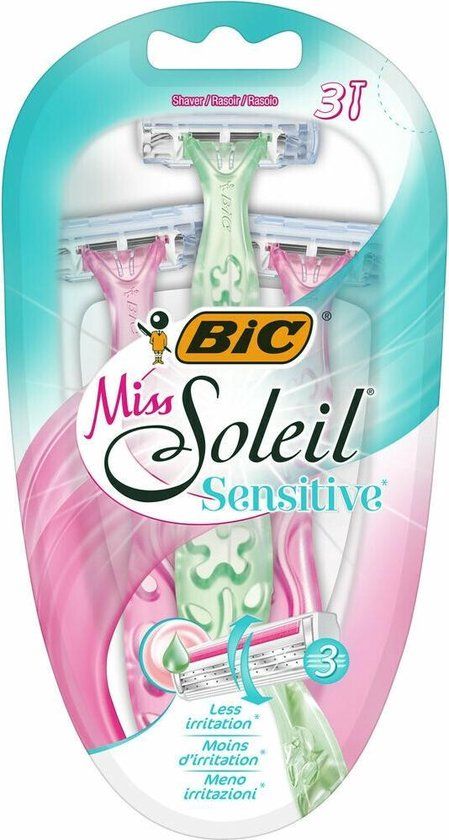 BIC Miss Soleil Sensitive Wegwerpscheermesjes Vrouwen - 3 stuks