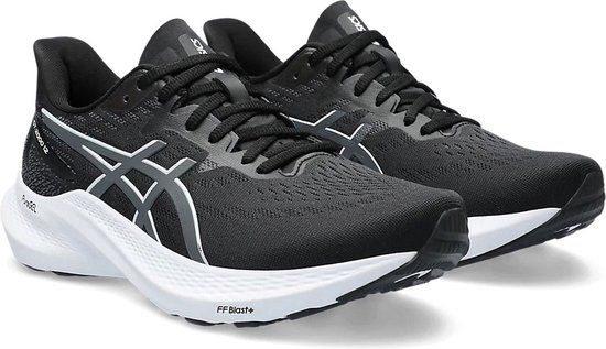 ASICS GT-2000 12 Hardloopschoenen Dames - Maat 39.5 - Zwart/Grijs/Wit