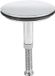 Universele badkuipstopper 43mm - Verstelbare schroef - Inox - Afvoerstop - Badkuipstop - Gootsteenafdichting voor badkamer en keuken