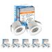 SIGMALED LIGHTING - Mini LED inbouwspot - 3W - dimbaar - Warm wit licht 3000K - 300 lumen - RONDE kleine led downlight - directe aansluiting 220V / 230V AC - 10 stuks (5 doos à 2 stuks)