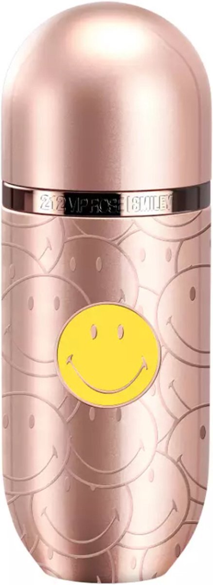 Carolina Herrera 212 Vip Rose Smiley Eau De Perfume Spray 80ml Limited Edition