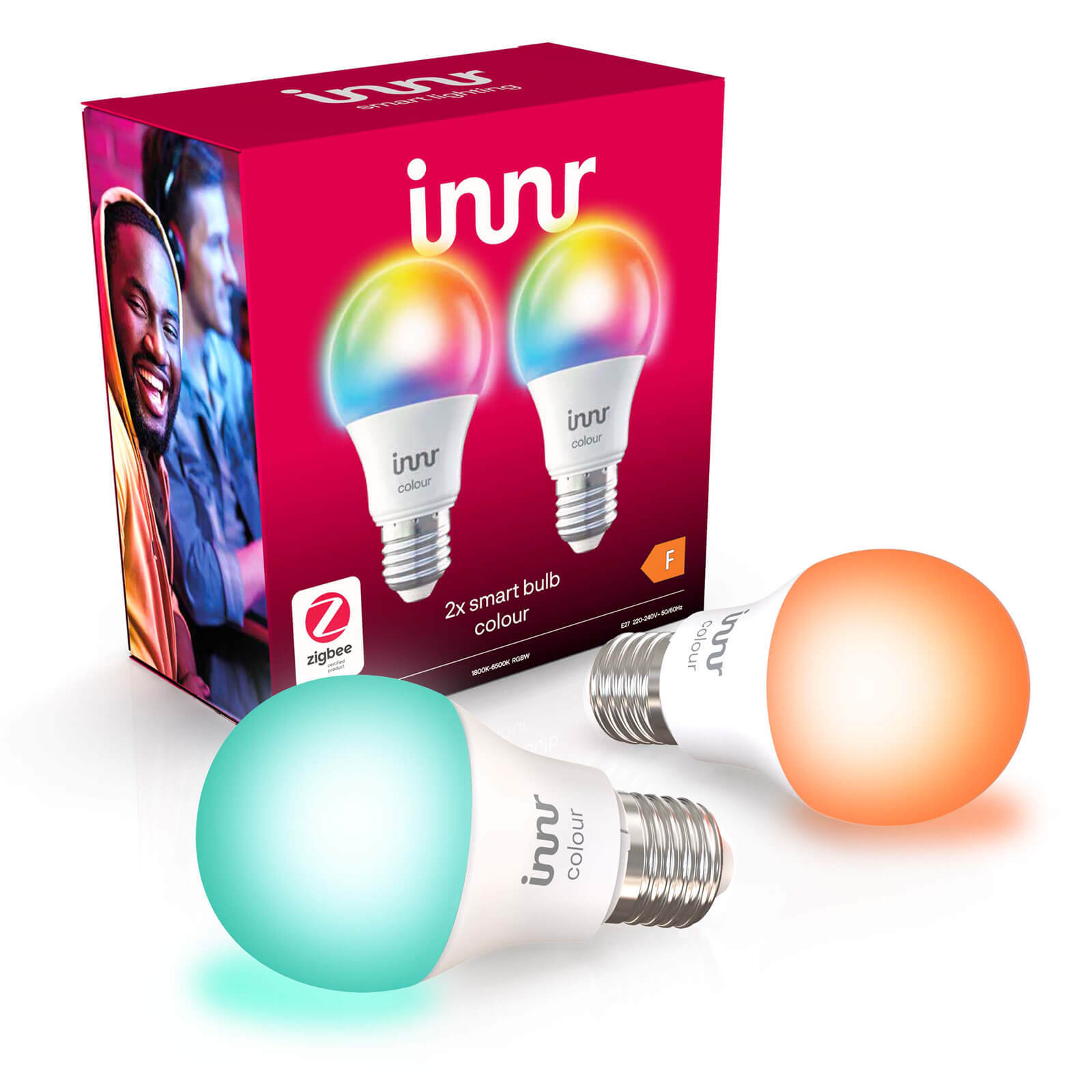 Innr Smart Lamp E27 - wittinten en kleur - Zigbee 3.0 (2-pack)