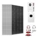 VEVOR 2400W 48V kit de panneaux solaires, 12 pièces 200W panneaux solaires monocristallins + 51,2V 100Ah batterie LiFePO₄ + 48V 5kW onduleur hybride