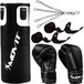 MOVIT® Boksset - Bokszak - Bokshandschoenen - Boksbandage - Ketting - Zwart