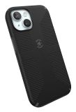 Speck iPhone 15 Hoesje - Gemaakt voor MagSafe, valbescherming Grip - voor iPhone 15 iPhone 14 en iPhone 13 - krasbestendig, zacht aanvoelend, 6,1 inch telefoonhoesje - CandyShell Grip Zwart/Slate Grey
