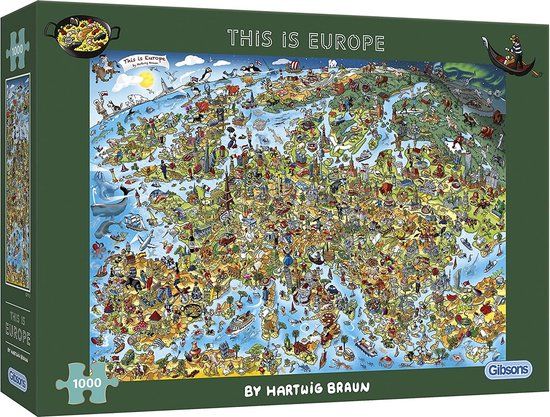 Gibsons This is Europe - Hartwig Braun Legpuzzel (1000 stukjes)