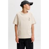 JACK & JONES JUNIOR T-shirt met backprint - beige