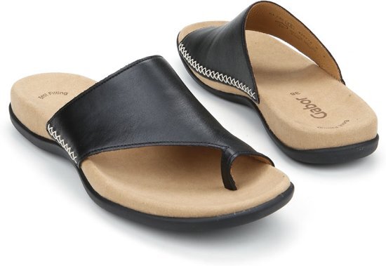 Gabor Dames Slippers 700 - Zwart - Maat 41