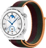 Strap-it Bracelet intelligent en nylon - Convient pour Huawei Watch GT 3 Pro 43mm - Cerise foncée
