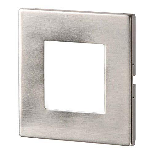 Knightsbridge NH023 W roestvrij staal verzonken LED-wandlamp, enkel, wit