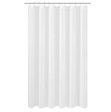 N&Y HOME Extra lang douchegordijn voering stof 182,9 x 203 cm, hotelkwaliteit, wasbaar, witte spa badkamer gordijnen met doorvoertules, 72 x 80 cm
