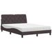 VidaXL Bed met matras, donkerbruin, 120x200 cm, met stoffen bekleding
