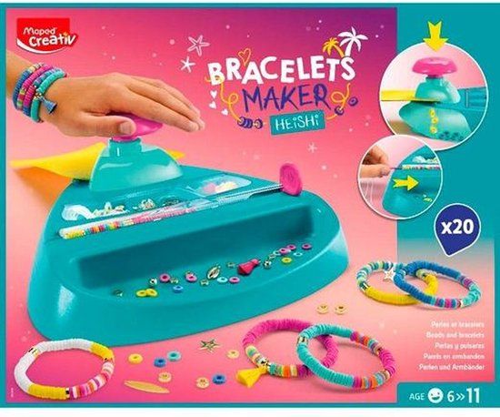 Maped Office Maped - machine om je eigen parels en sieraden te maken - Geel, Roze, Turquoise, Wit, Kunststof, Kinderen