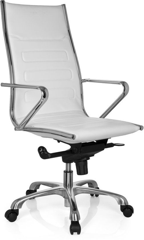 HJH OFFICE Pariba - Bureaustoel - Kunstleder - Wit
