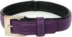 NOBBY South hondenhalsband - Kalfsleder en Nappa - Lila - 45-52 cm