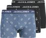 JACK&JONES JACCENTRAL TRUNKS 3 PACK Boxer Homme Bleu Couronne Coton/Élasthanne L