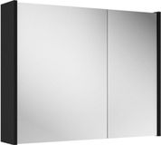 Saniclass Prime Armoire à miroir - 80x63x16cm - panneaux latéraux inclus - noir mat