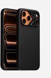 AULUMU Vegan Leather Case - Hoesje Geschikt voor Apple iPhone 17 Pro Max - Biologisch Afbreekbaar Leer - Compatibel met MagSafe - Koelsysteem - Zwart