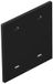 OBO Bettermann Afdekplaat sans motif de trous pour T4L/T8NL polyamide graphite noir RAL 9011