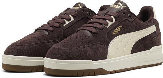 PUMA Shuffle Downtown SD Unisex Lage Sneakers 38 Chocolate Fondue-Alpine Snow