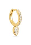 SINGULARU - Losse oorbellen van zirkonen - Losse oorbellen van 925 sterling zilver of messing met 18 karaat vergulde afwerking en met motieven - Oorbellen met zirkonen - Sieraden voor dames