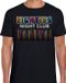 Bellatio Decorations Verkleed T-shirt voor heren - 80s night club - zwart - jaren 80 - carnaval L